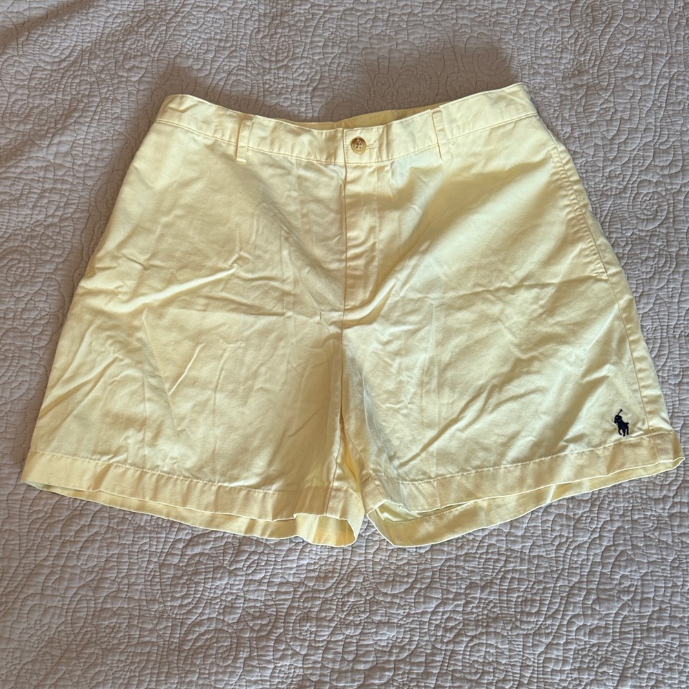 Ralph Lauren Sport Light Yellow Cotton Shorts
